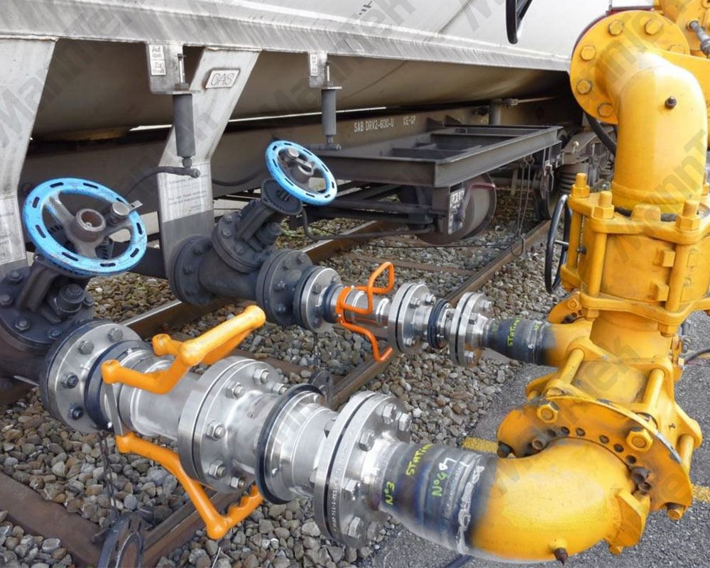 نیچے لوڈنگ آرم اور ایمرجنسی بریک کپلر